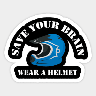 Wear A Helmet Sticker